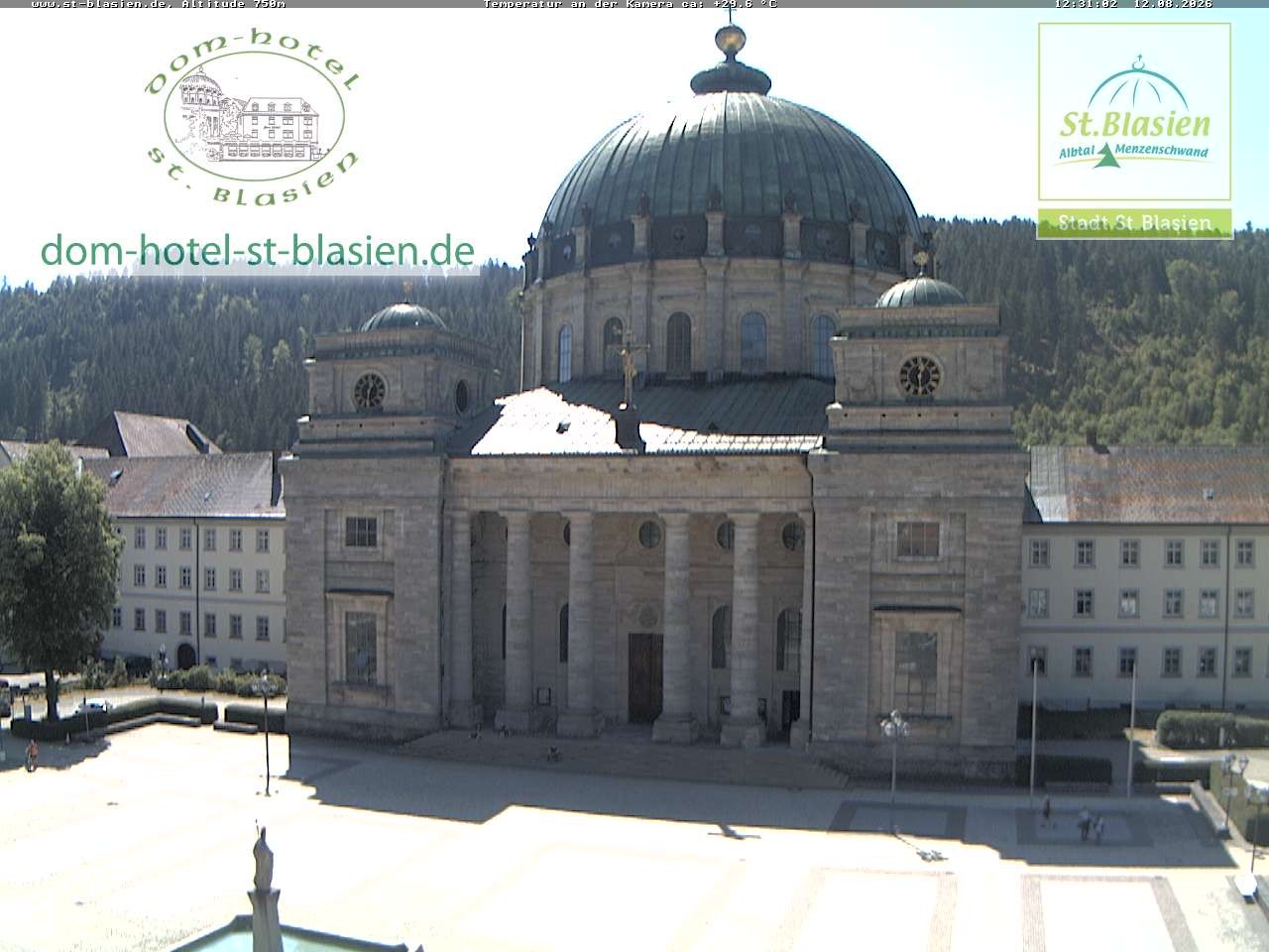 Archiv Foto Webcam St Blasien Menzenschwand Domplatz