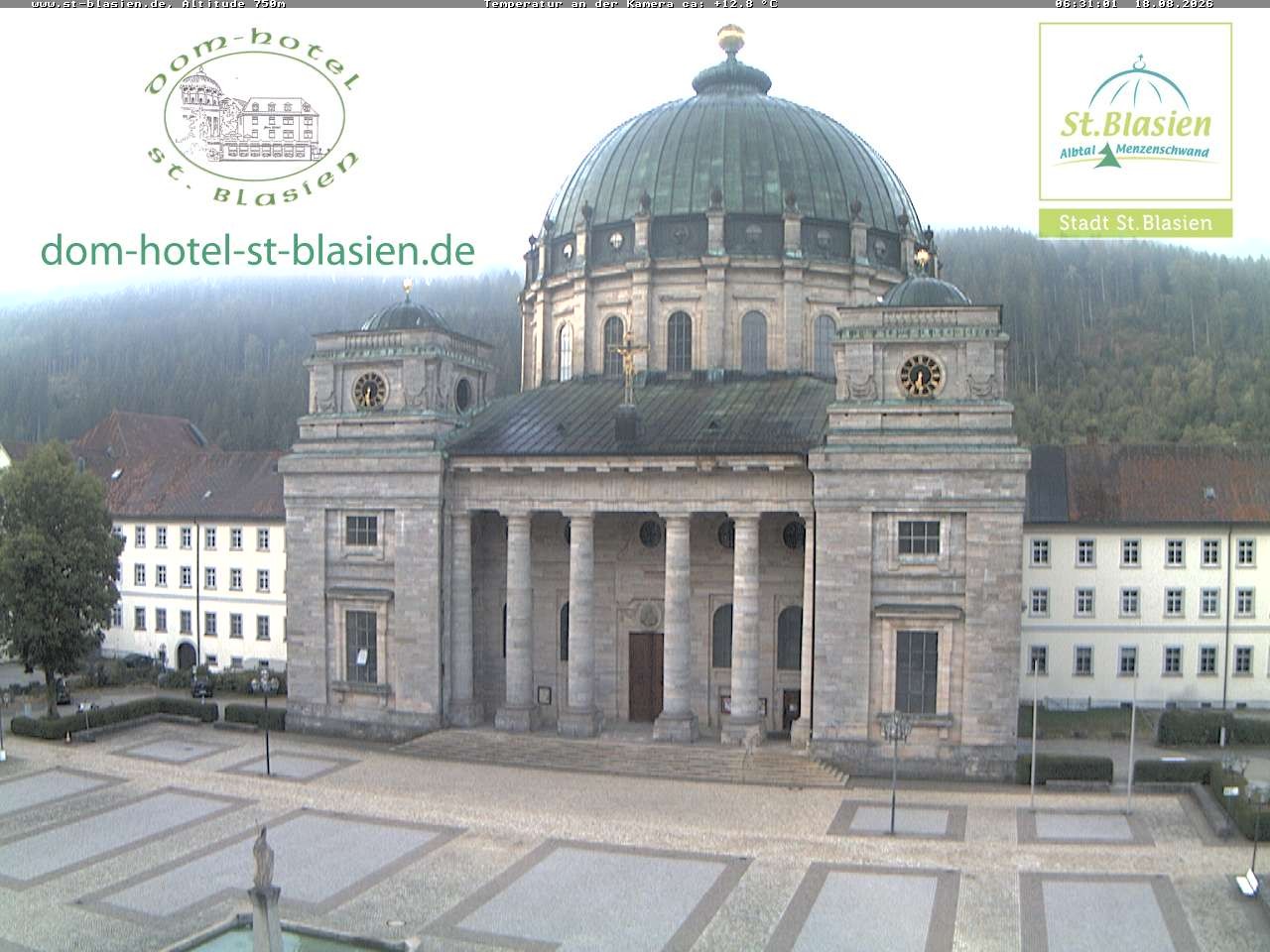 Archiv Foto Webcam St Blasien Menzenschwand Domplatz