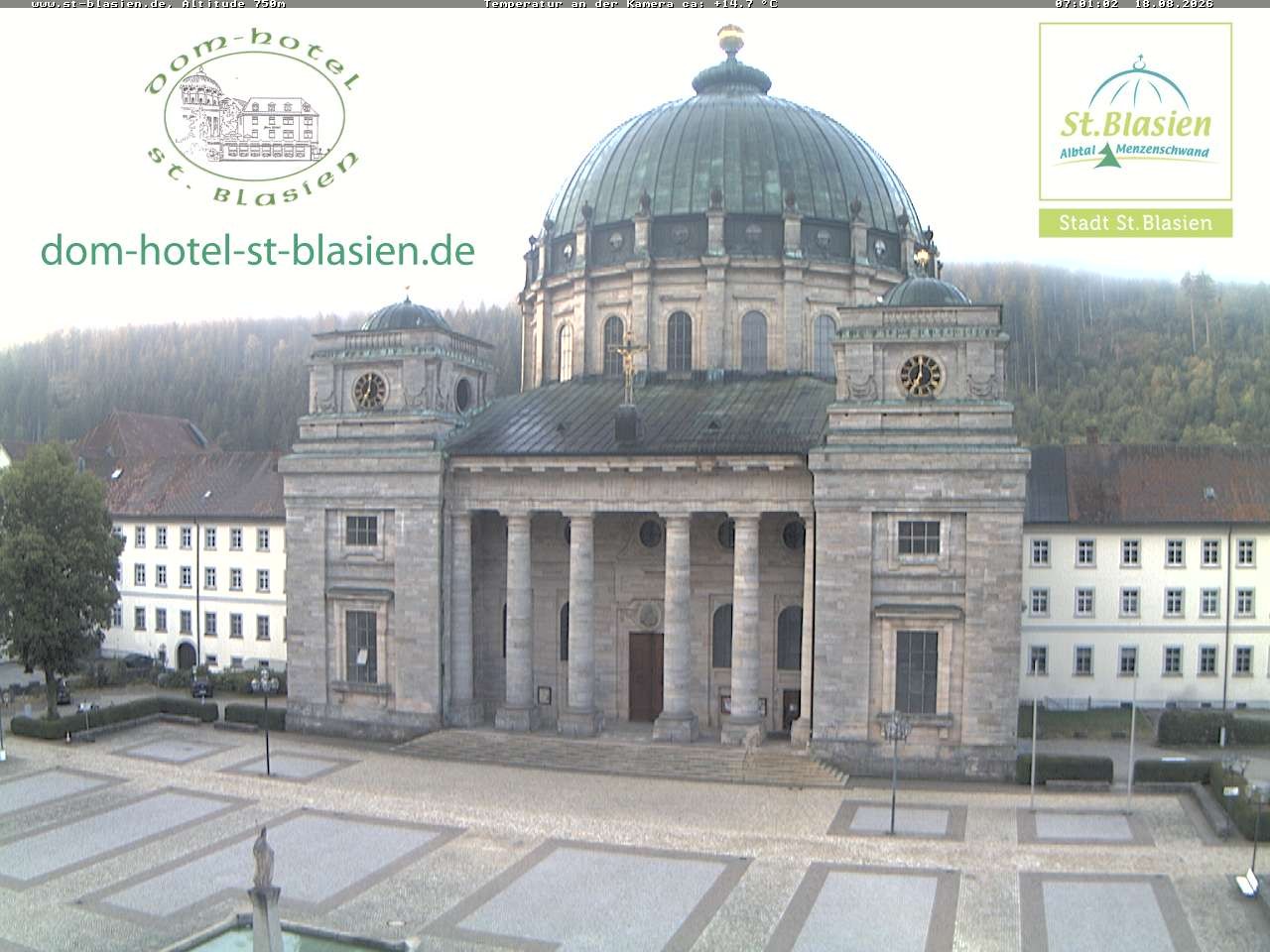 Archiv Foto Webcam St Blasien Menzenschwand Domplatz