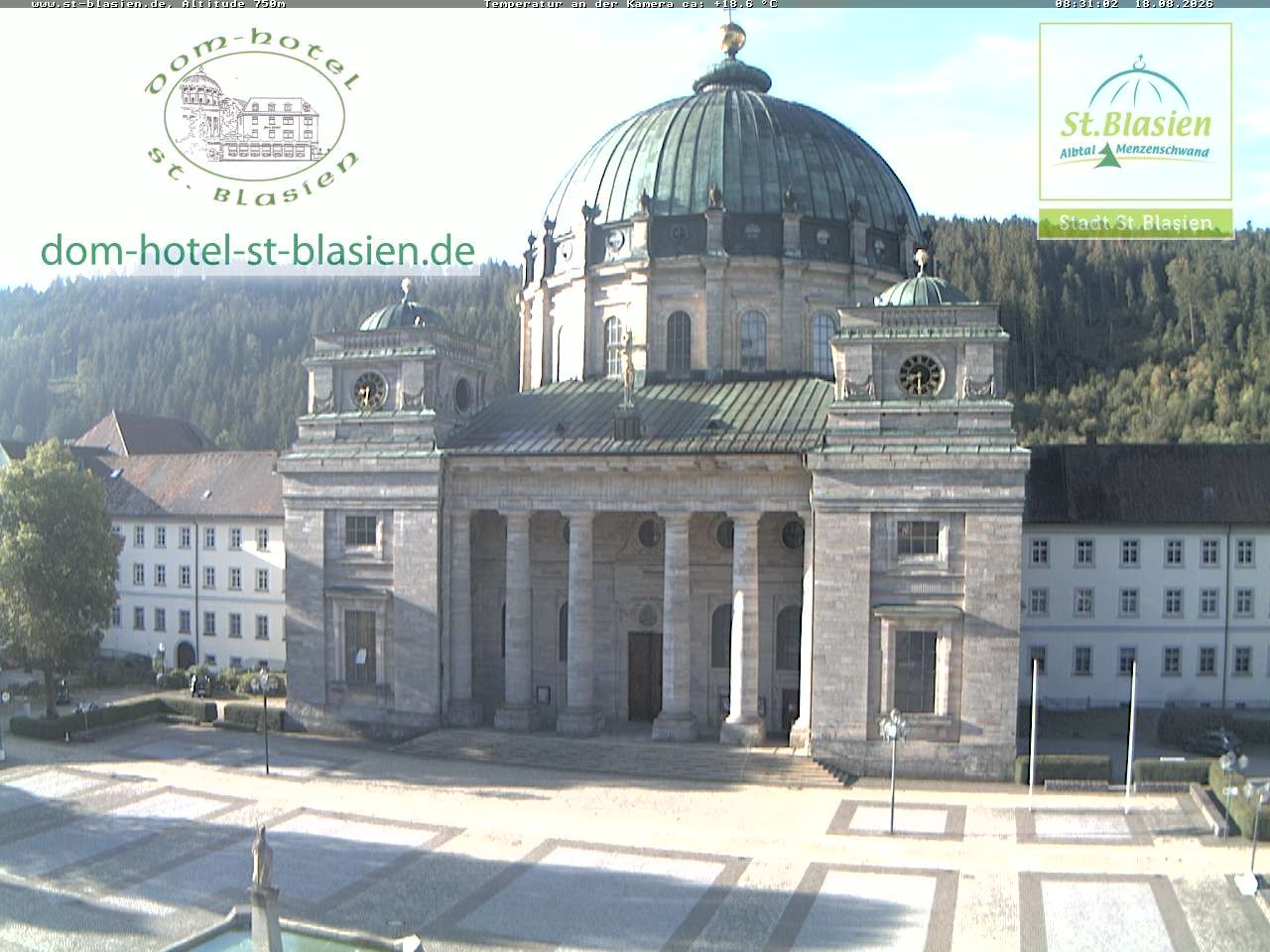 Archiv Foto Webcam St Blasien Menzenschwand Domplatz