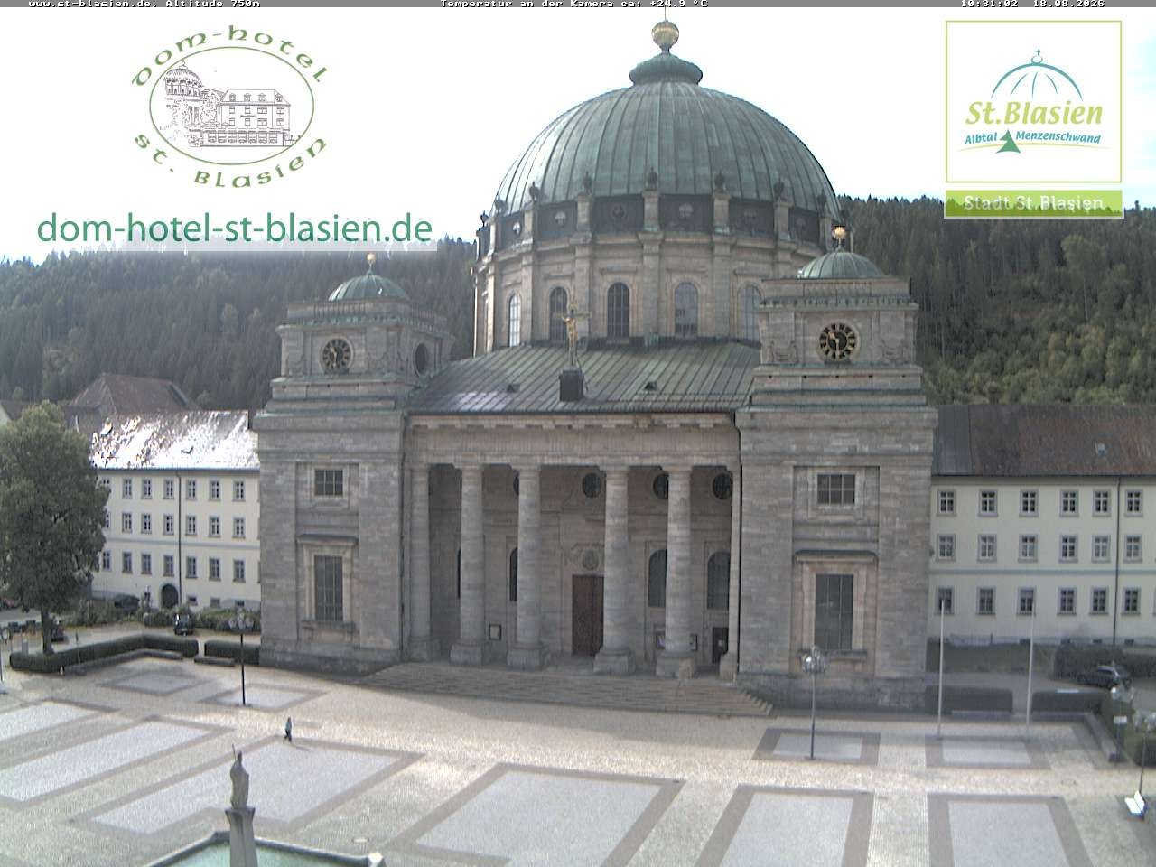 Archiv Foto Webcam St Blasien Menzenschwand Domplatz