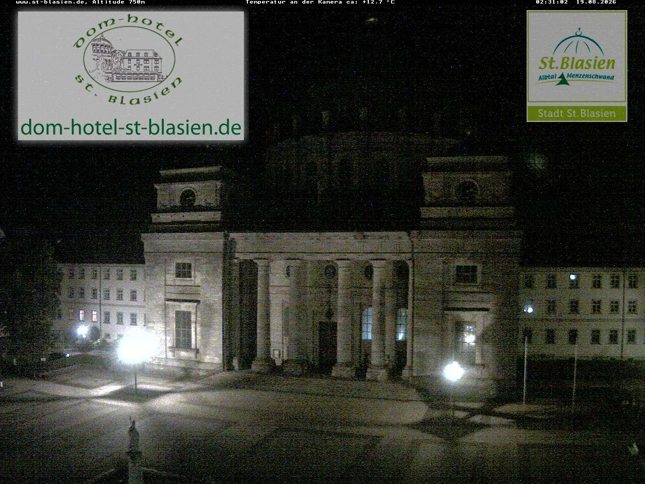 Archiv Foto Webcam St Blasien Menzenschwand Domplatz
