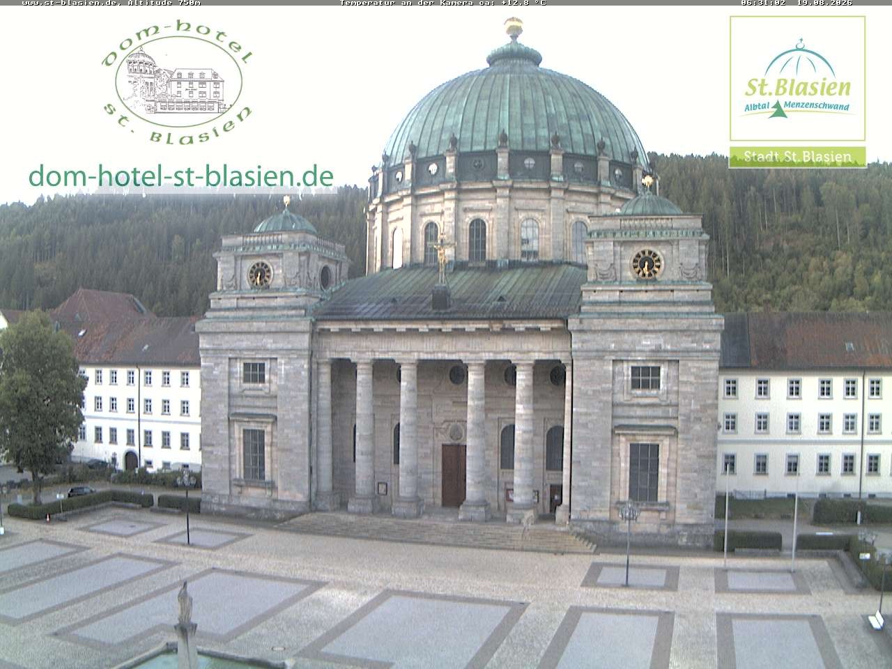 Archiv Foto Webcam St Blasien Menzenschwand Domplatz
