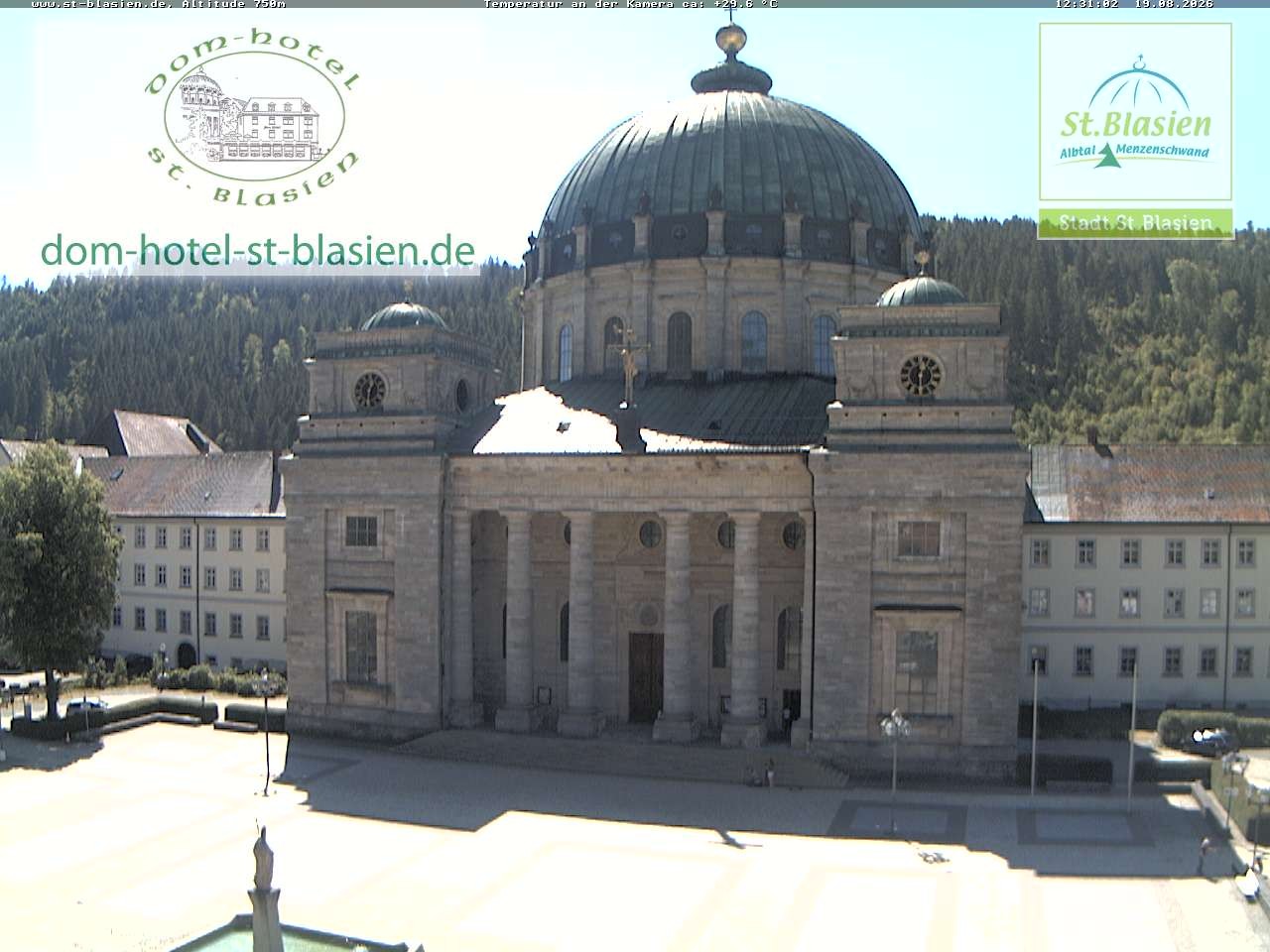 Archiv Foto Webcam St Blasien Menzenschwand Domplatz