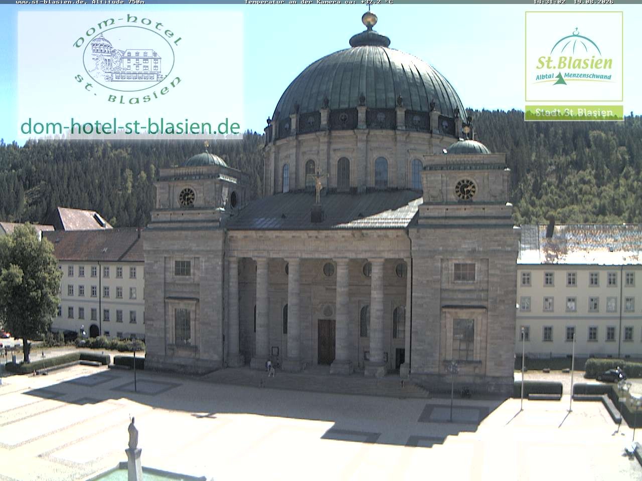 Archiv Foto Webcam St Blasien Menzenschwand Domplatz