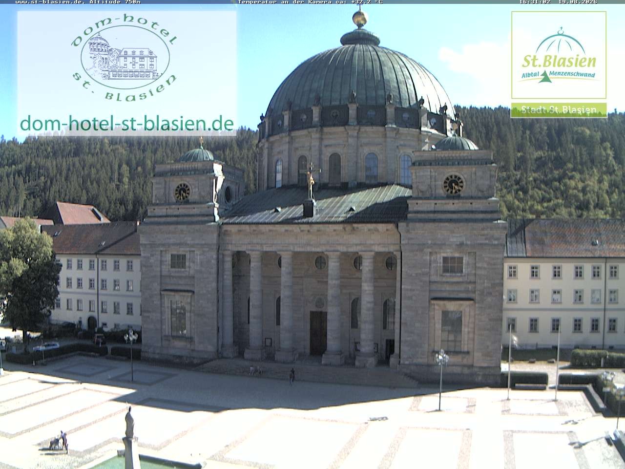 Archiv Foto Webcam St Blasien Menzenschwand Domplatz