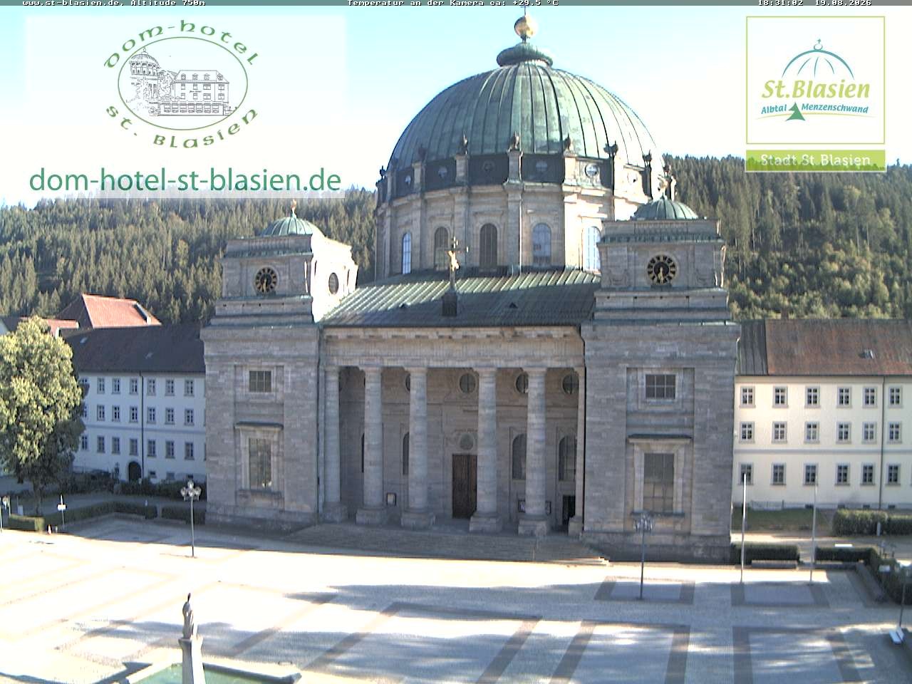 Archiv Foto Webcam St Blasien Menzenschwand Domplatz