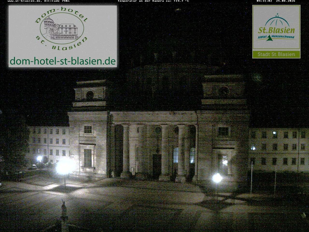 Archiv Foto Webcam St Blasien Menzenschwand Domplatz