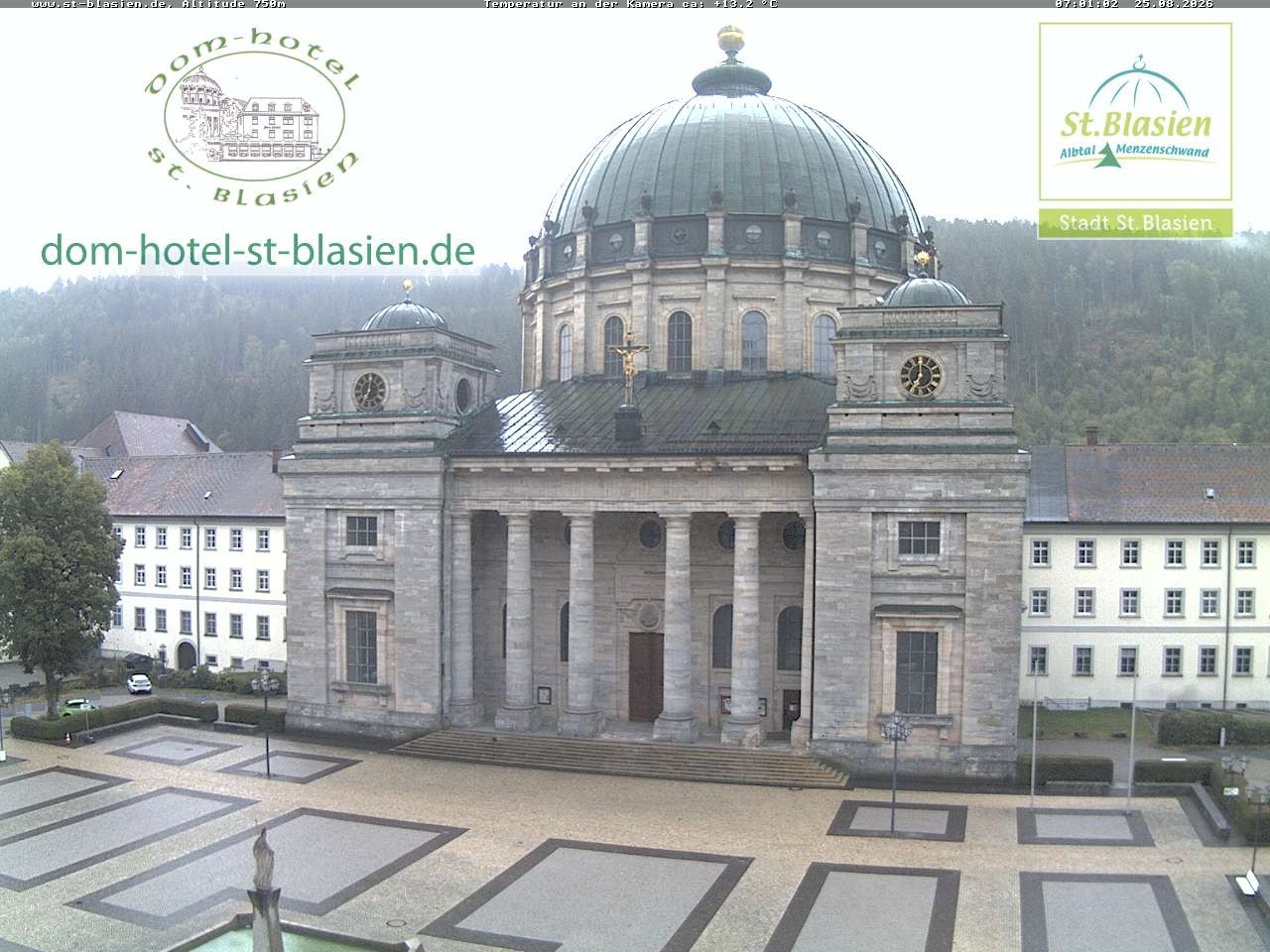 Archiv Foto Webcam St Blasien Menzenschwand Domplatz
