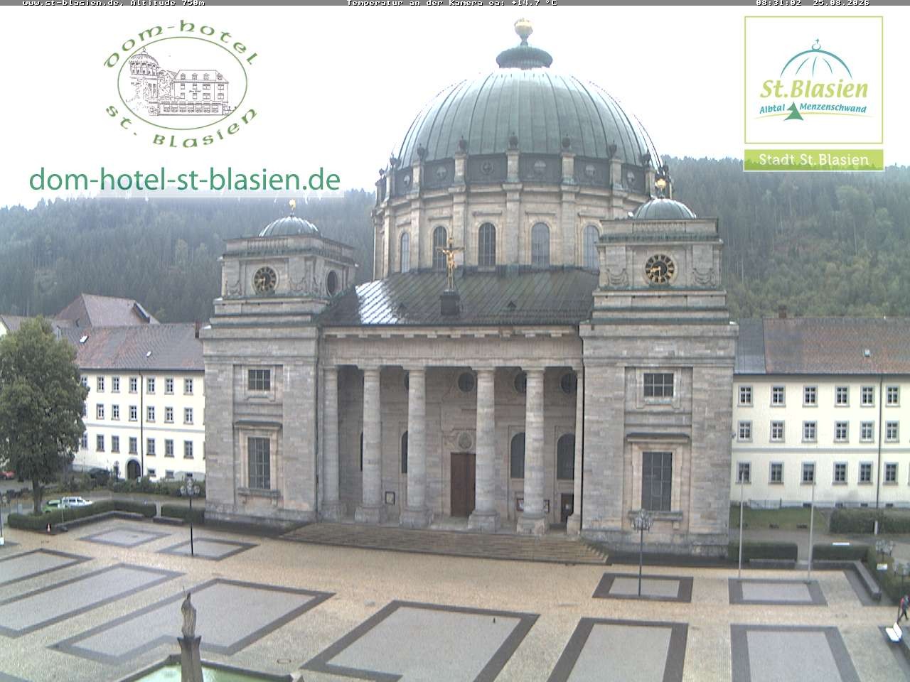 Archiv Foto Webcam St Blasien Menzenschwand Domplatz