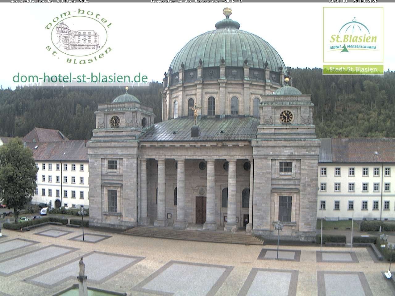 Archiv Foto Webcam St Blasien Menzenschwand Domplatz