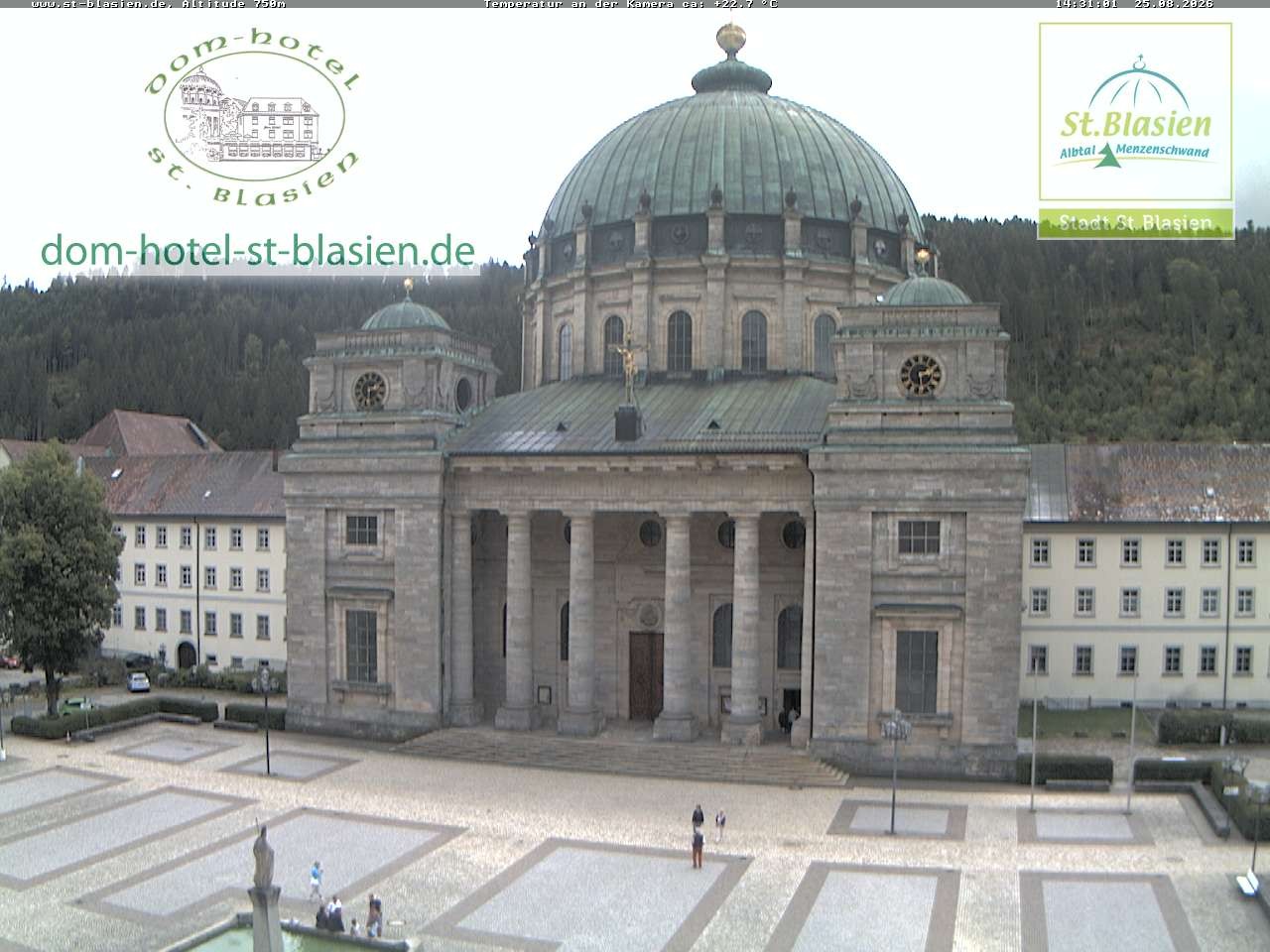 Archiv Foto Webcam St Blasien Menzenschwand Domplatz