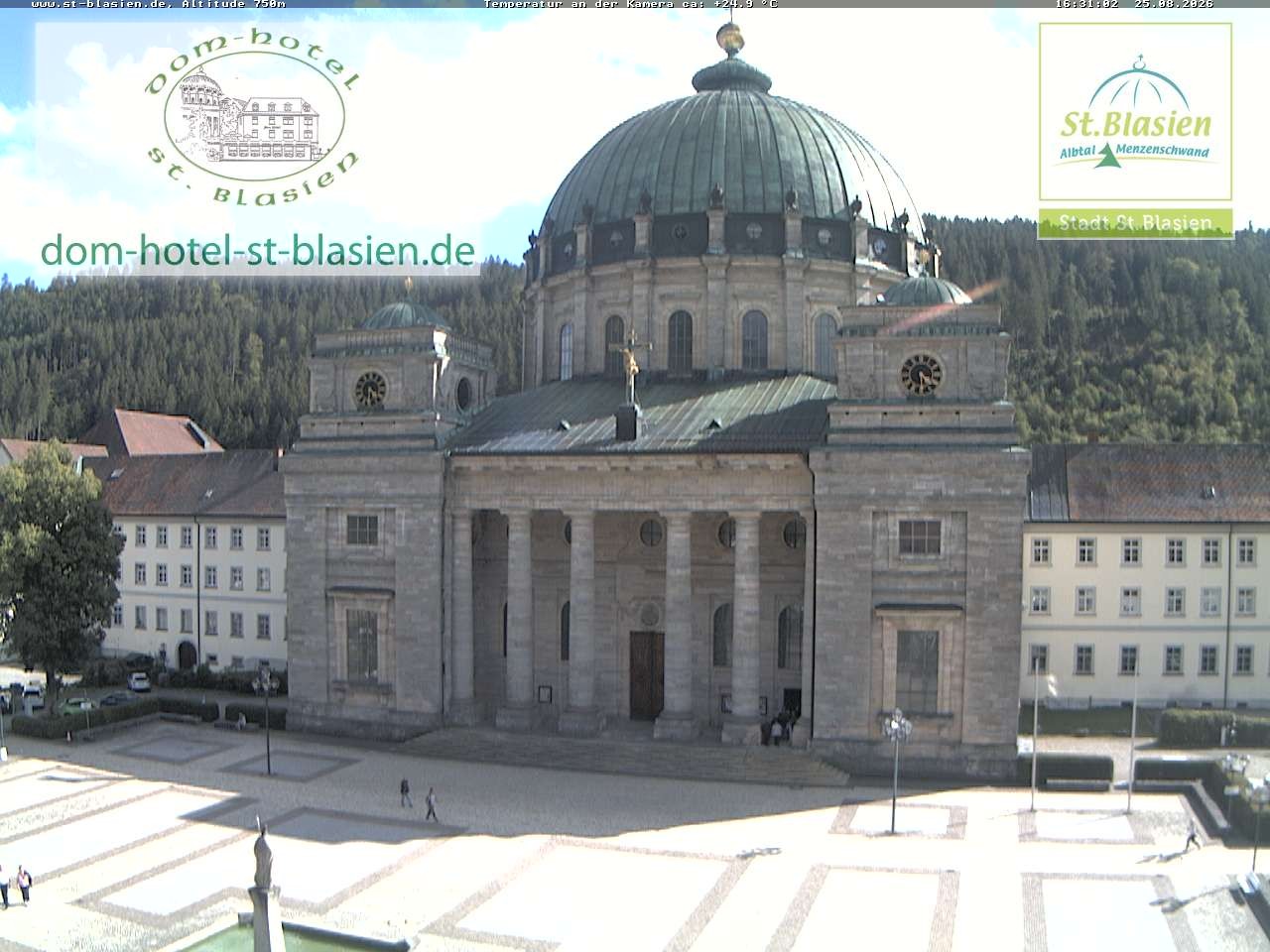 Archiv Foto Webcam St Blasien Menzenschwand Domplatz