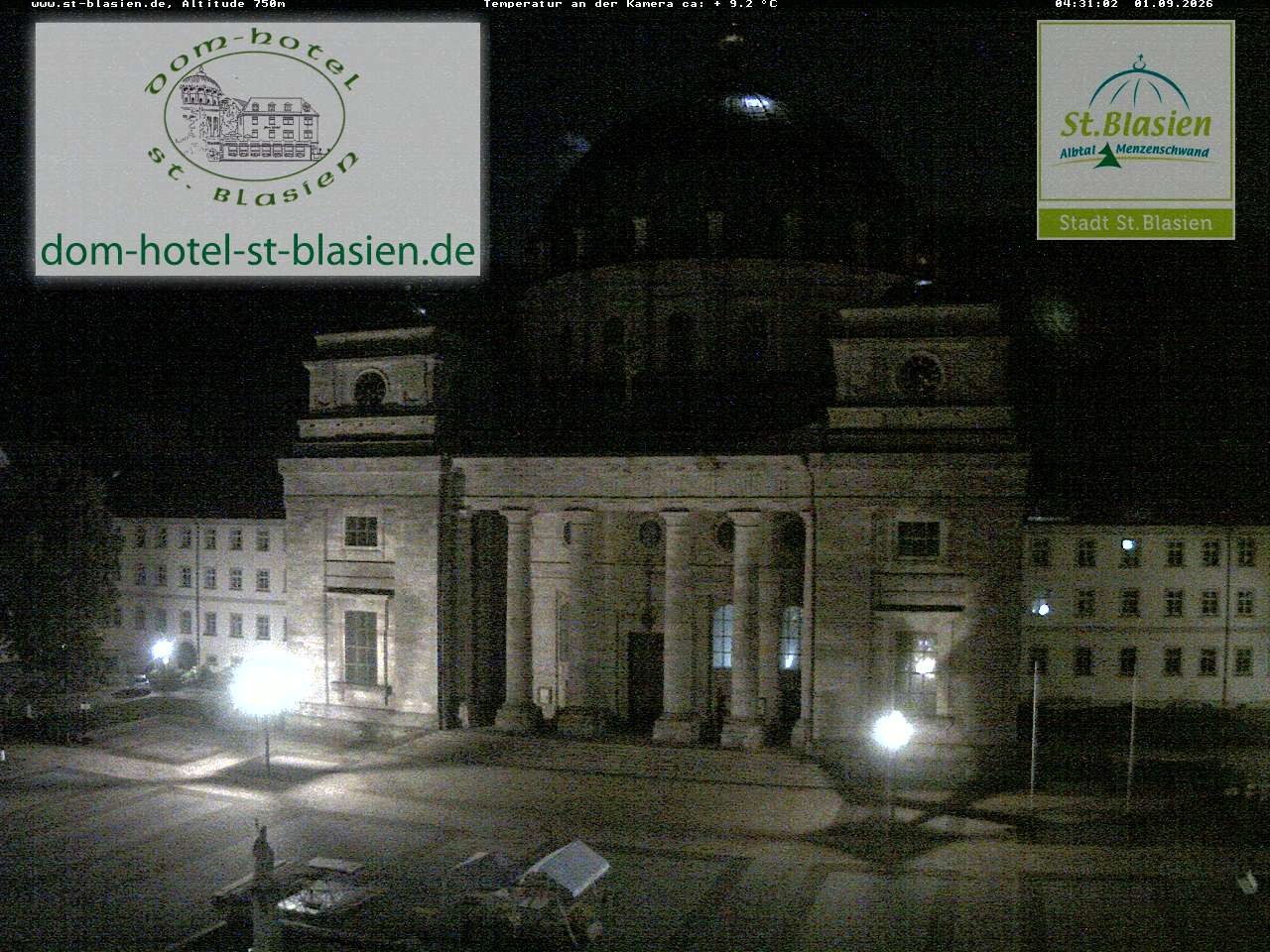 Archiv Foto Webcam St Blasien Menzenschwand Domplatz