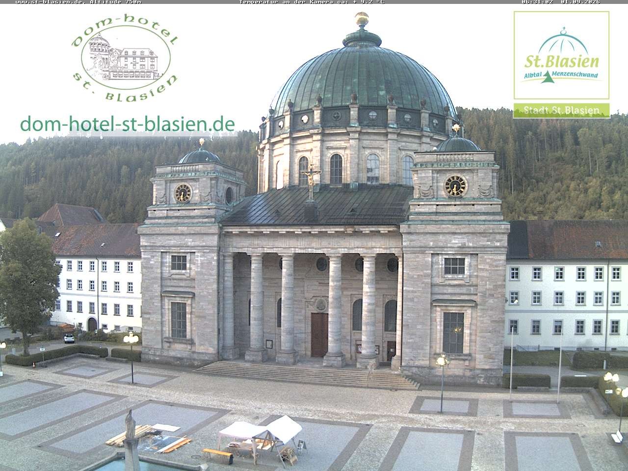 Archiv Foto Webcam St Blasien Menzenschwand Domplatz