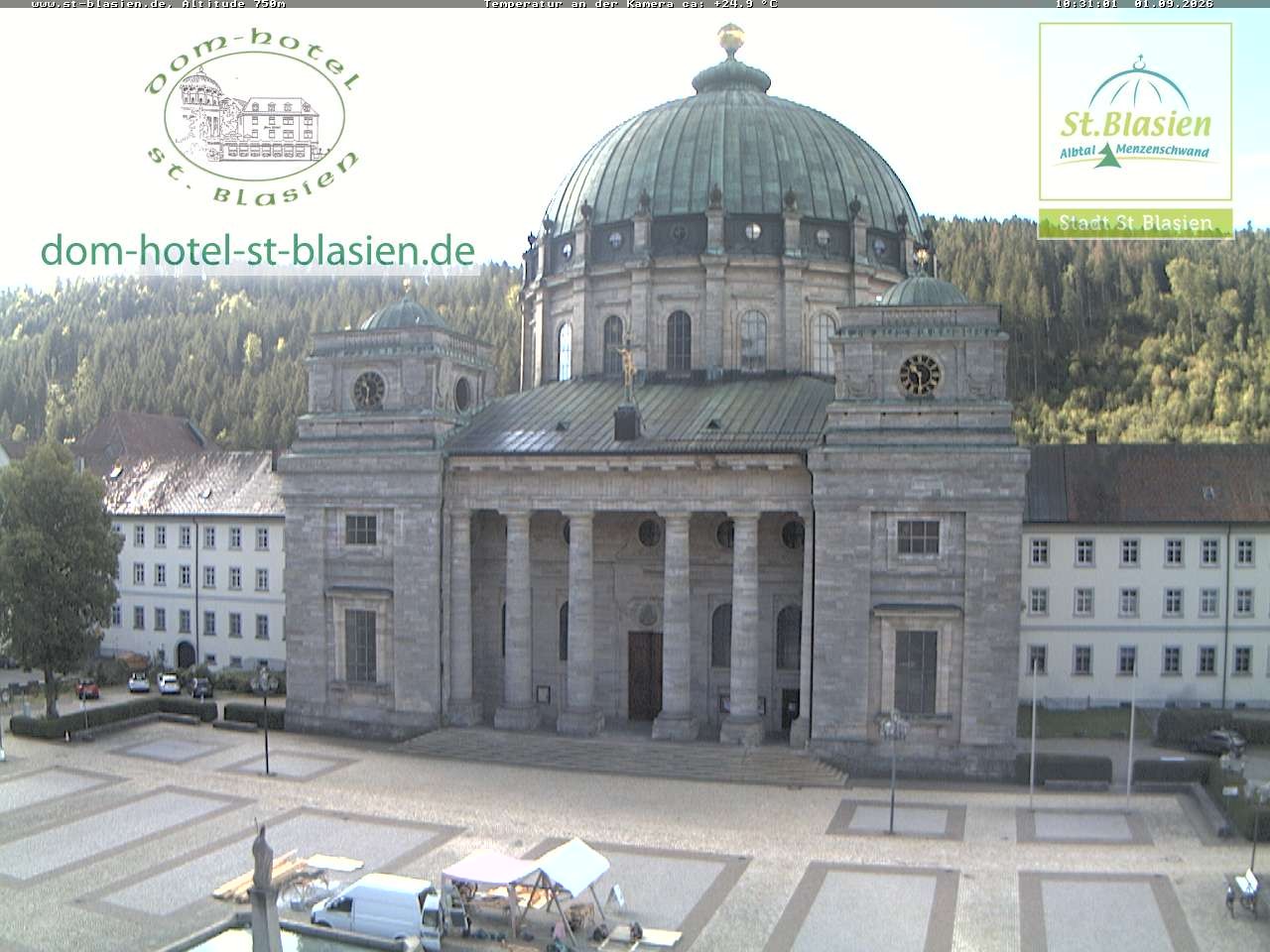 Archiv Foto Webcam St Blasien Menzenschwand Domplatz