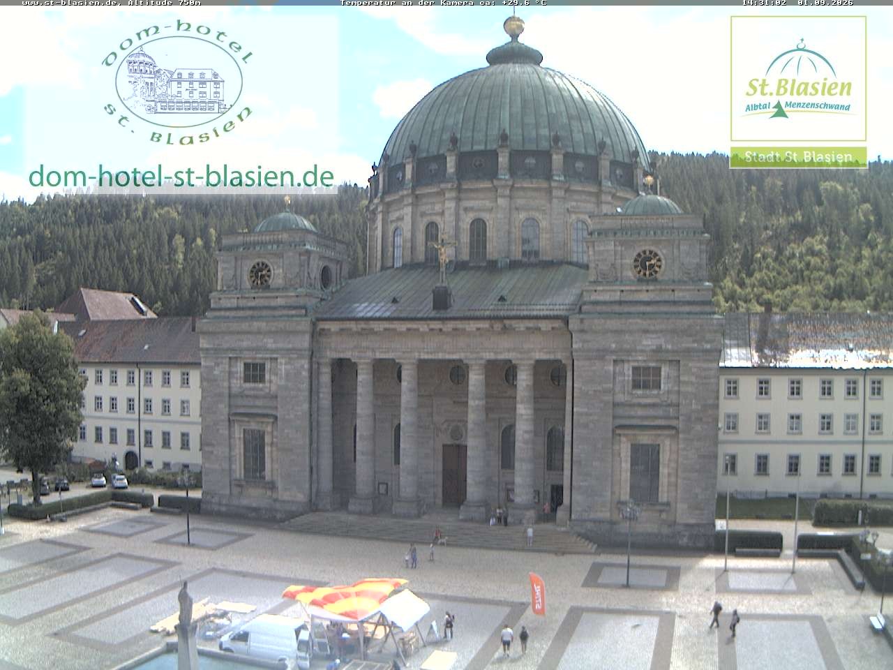 Archiv Foto Webcam St Blasien Menzenschwand Domplatz