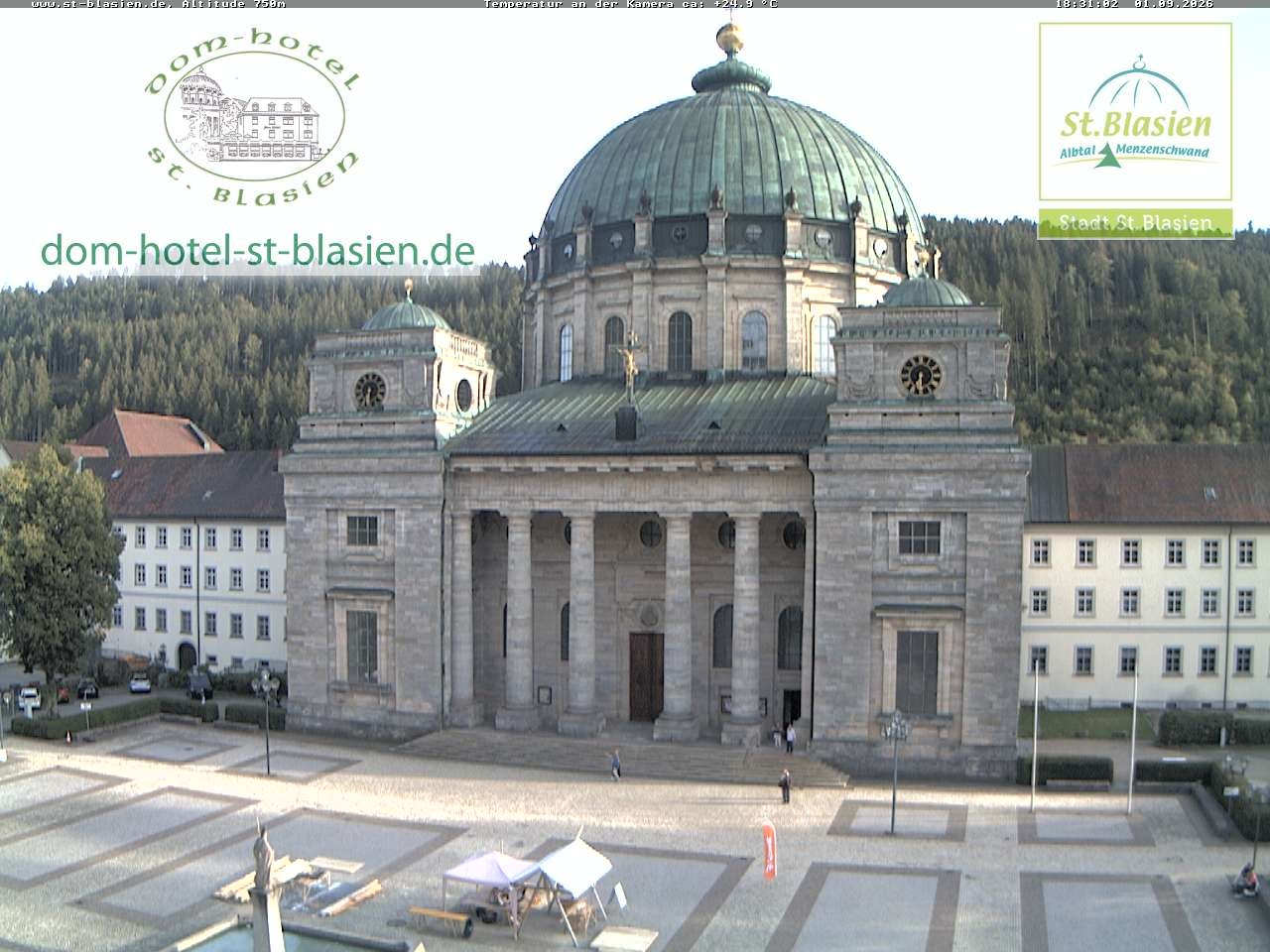 Archiv Foto Webcam St Blasien Menzenschwand Domplatz