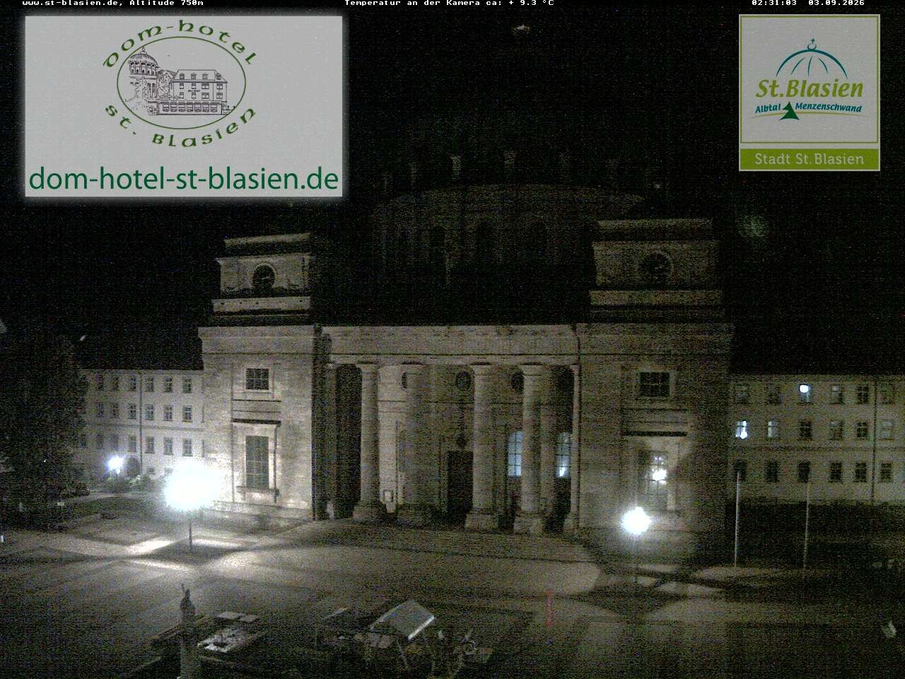 Archiv Foto Webcam St Blasien Menzenschwand Domplatz