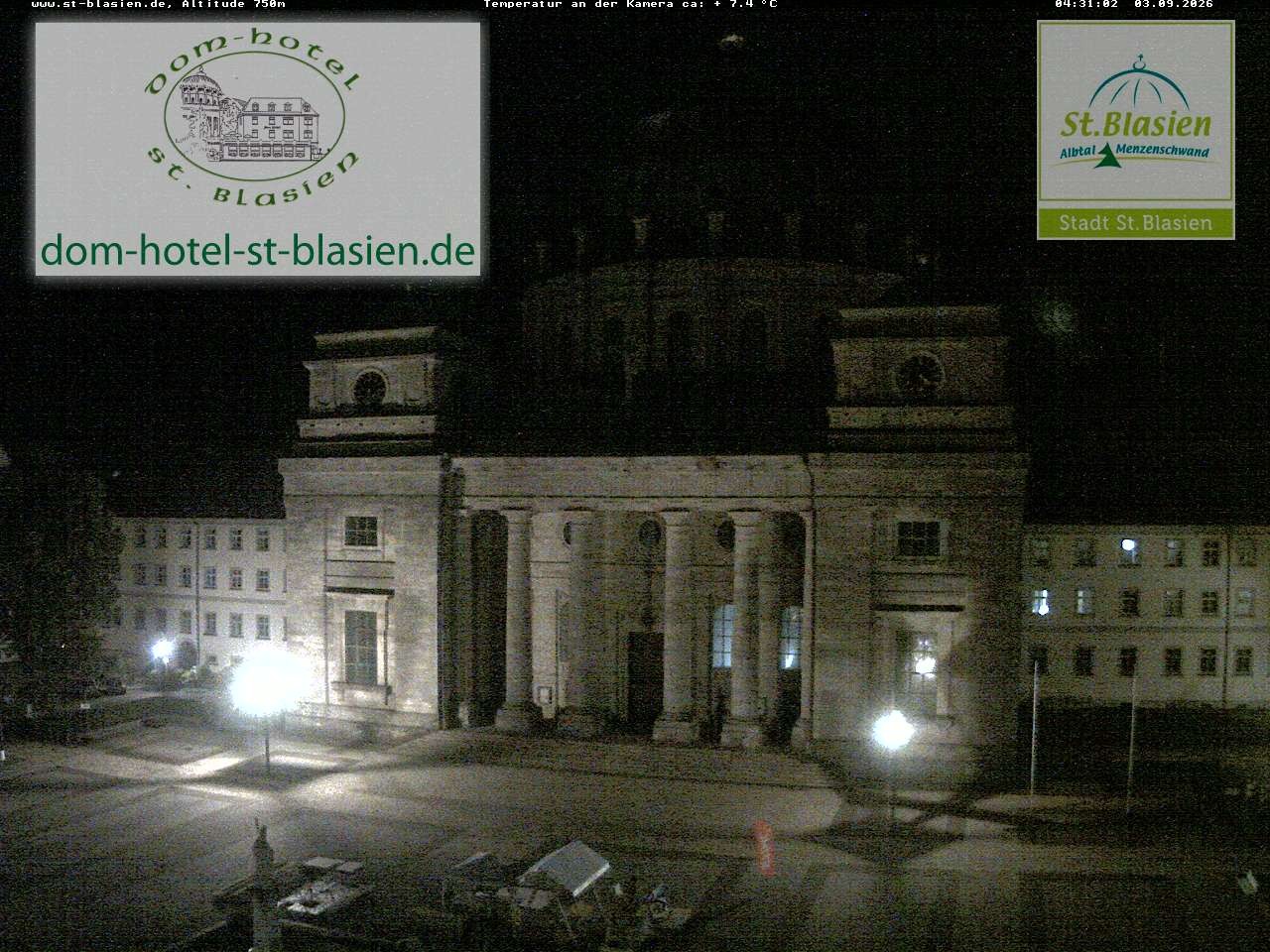 Archiv Foto Webcam St Blasien Menzenschwand Domplatz