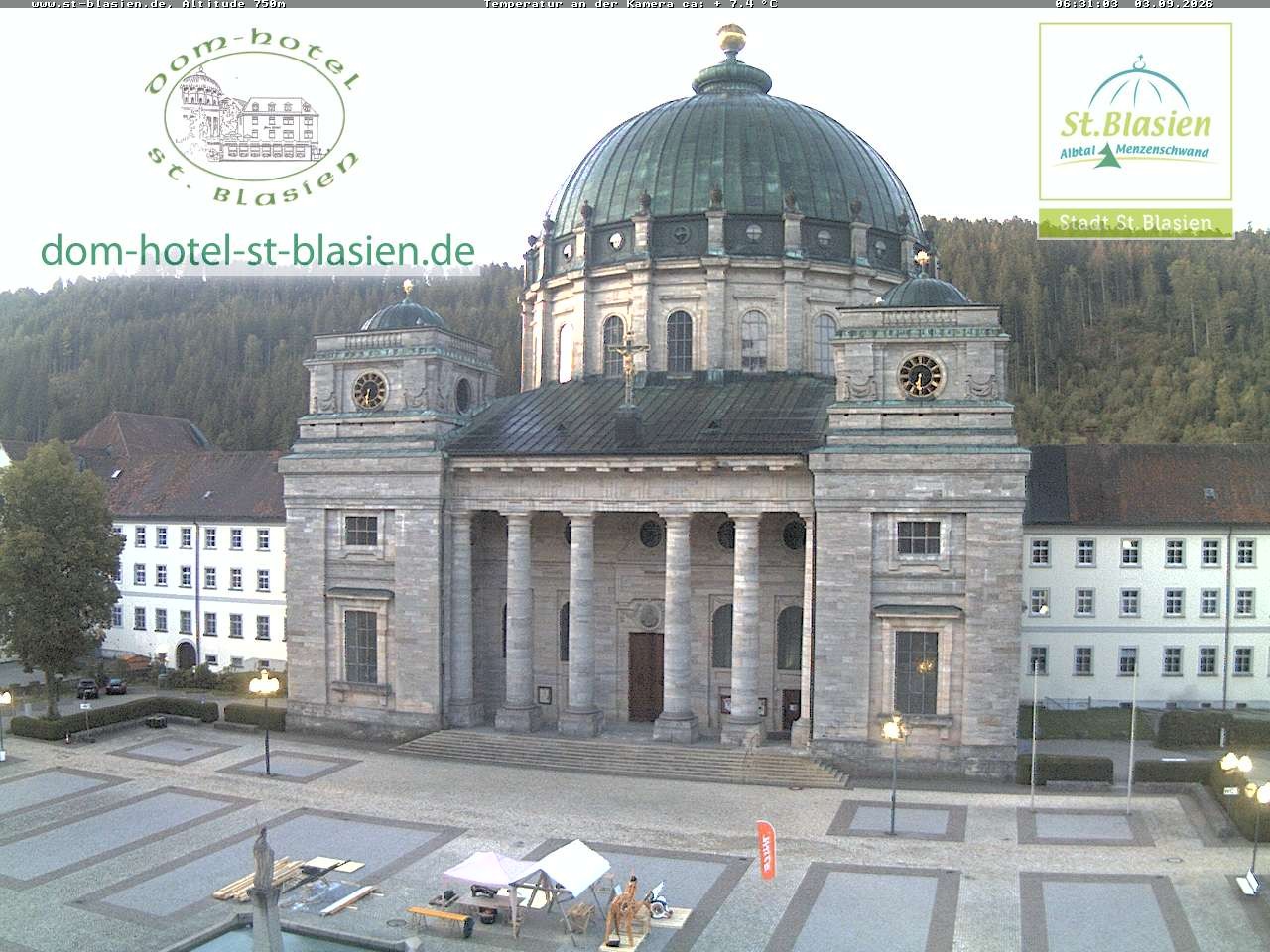Archiv Foto Webcam St Blasien Menzenschwand Domplatz