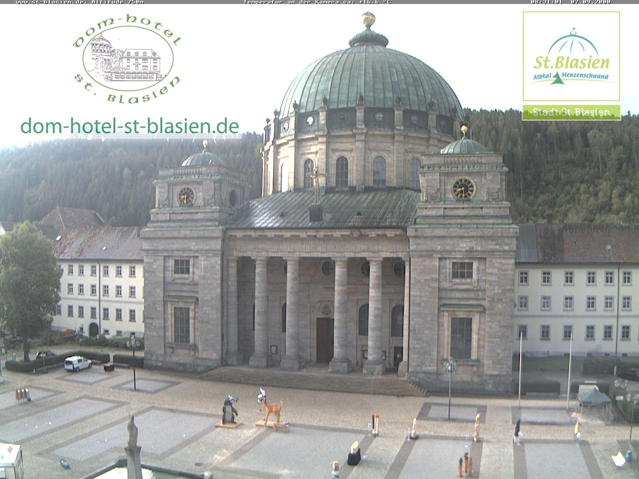Archiv Foto Webcam St Blasien Menzenschwand Domplatz