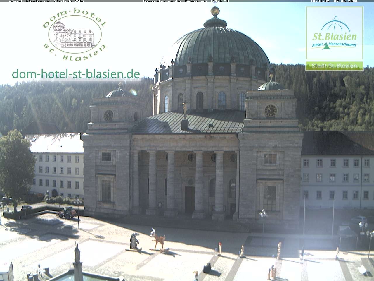 Archiv Foto Webcam St Blasien Menzenschwand Domplatz