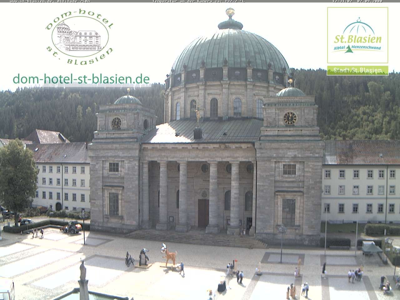 Archiv Foto Webcam St Blasien Menzenschwand Domplatz