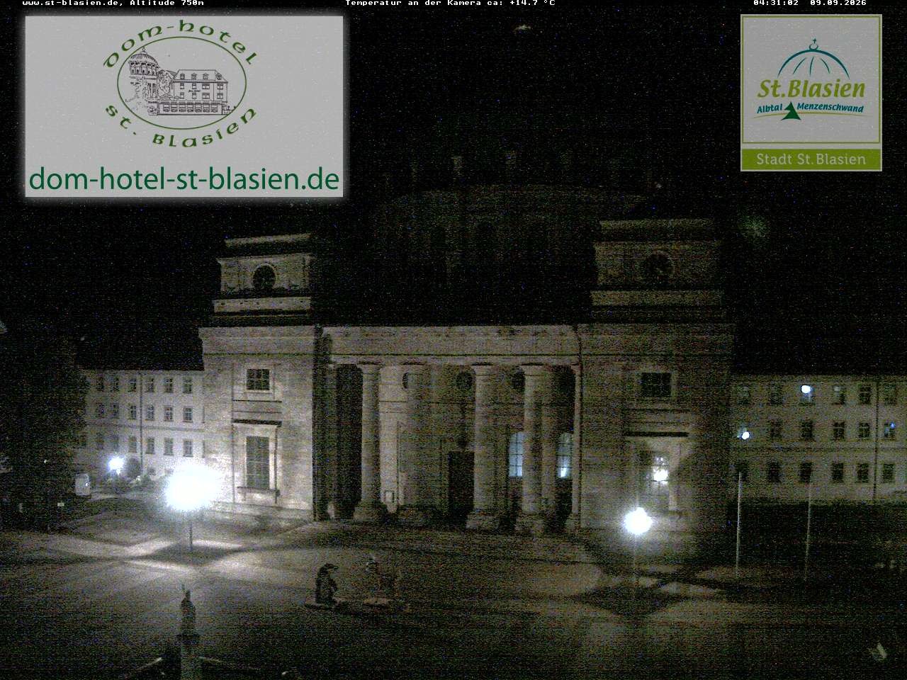 Archiv Foto Webcam St Blasien Menzenschwand Domplatz