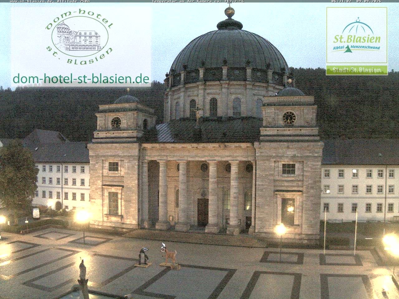 Archiv Foto Webcam St Blasien Menzenschwand Domplatz