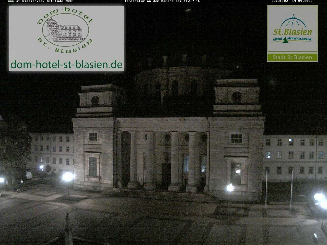 Archiv Foto Webcam St Blasien Menzenschwand Domplatz