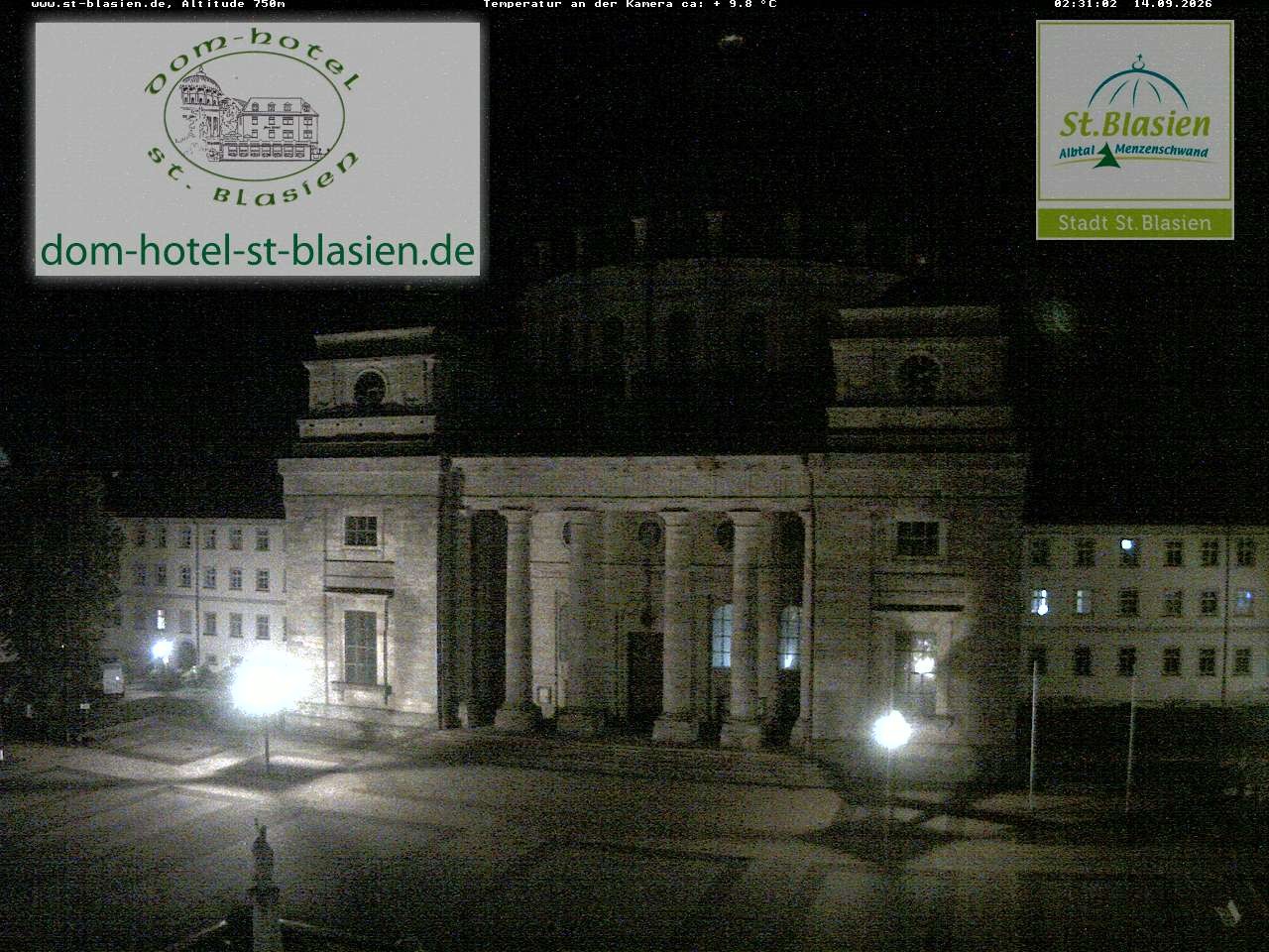 Archiv Foto Webcam St Blasien Menzenschwand Domplatz