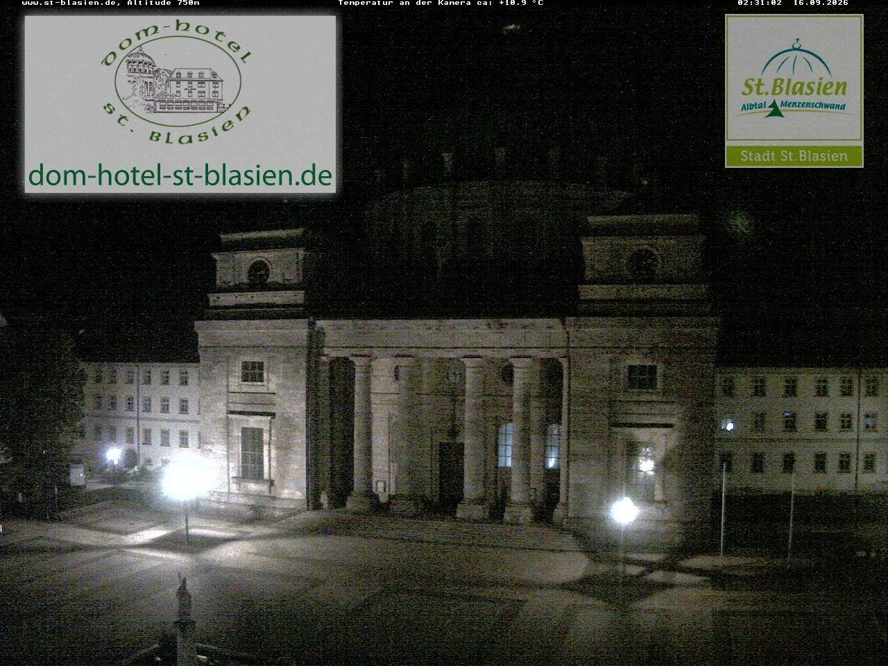 Archiv Foto Webcam St Blasien Menzenschwand Domplatz