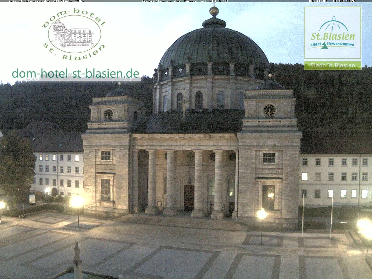 Archiv Foto Webcam St Blasien Menzenschwand Domplatz