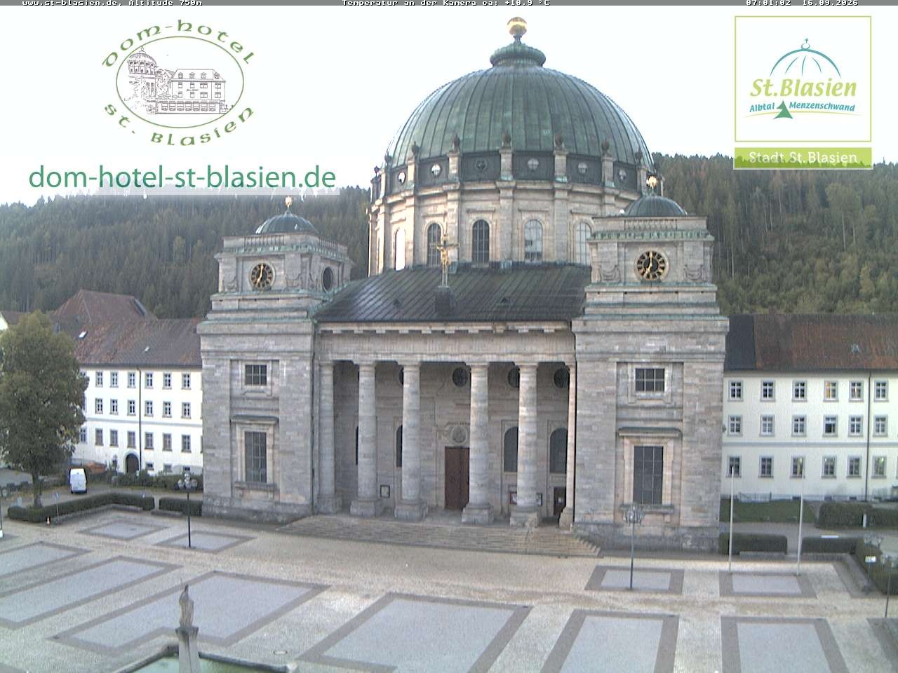 Archiv Foto Webcam St Blasien Menzenschwand Domplatz