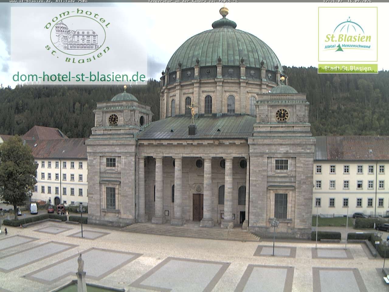 Archiv Foto Webcam St Blasien Menzenschwand Domplatz