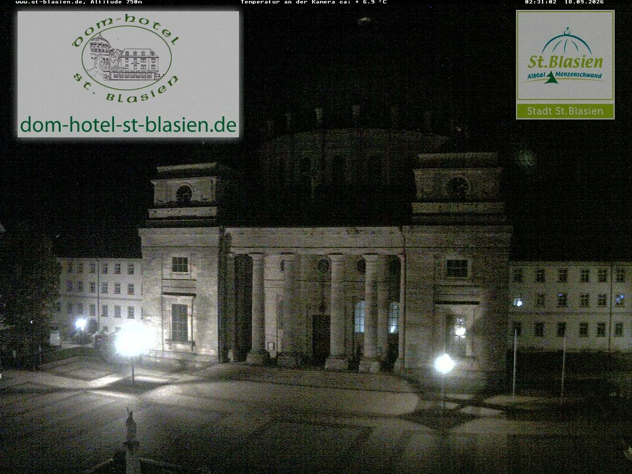Archiv Foto Webcam St Blasien Menzenschwand Domplatz