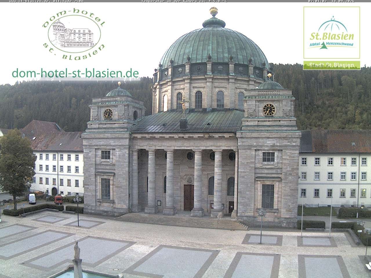 Archiv Foto Webcam St Blasien Menzenschwand Domplatz