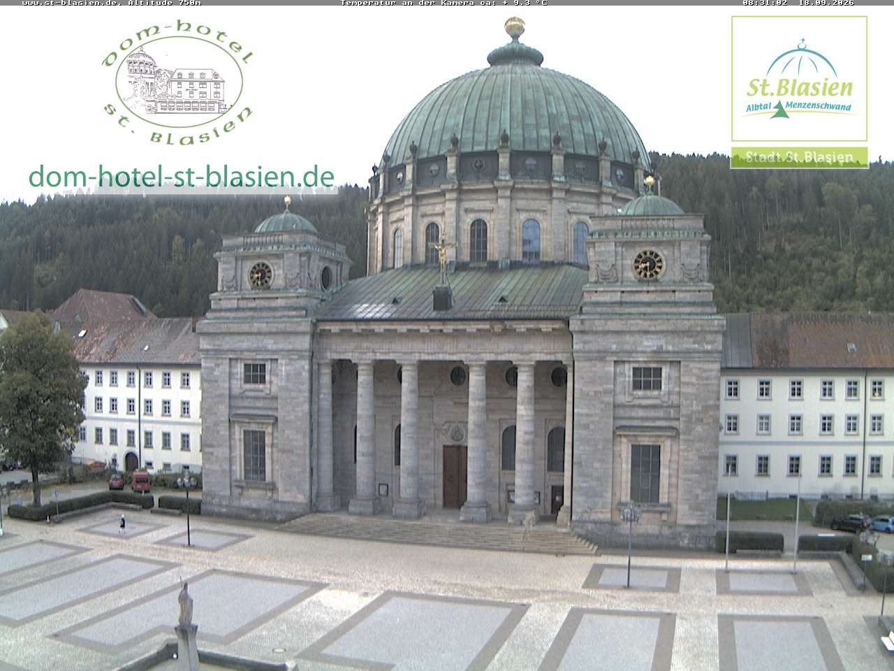 Archiv Foto Webcam St Blasien Menzenschwand Domplatz