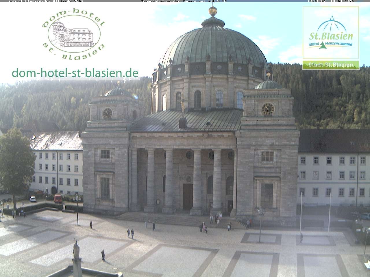 Archiv Foto Webcam St Blasien Menzenschwand Domplatz