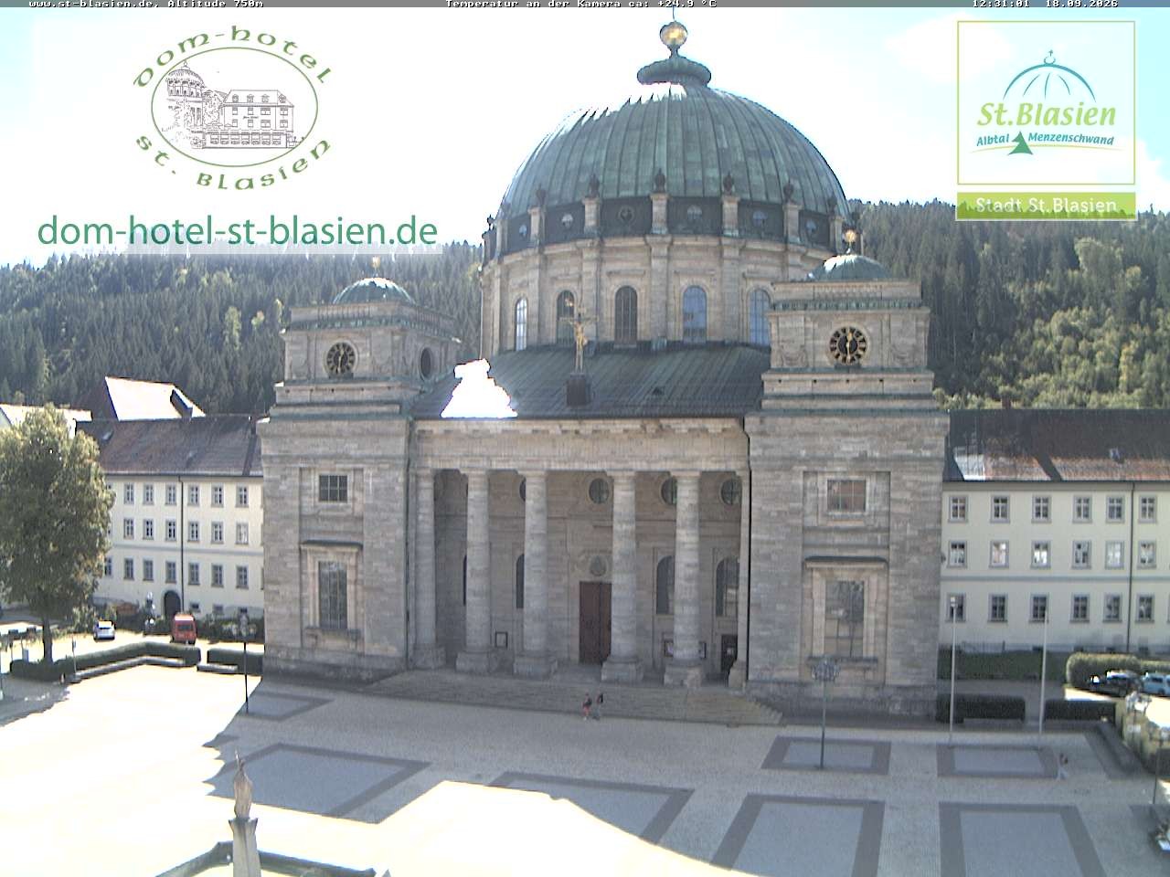 Archiv Foto Webcam St Blasien Menzenschwand Domplatz