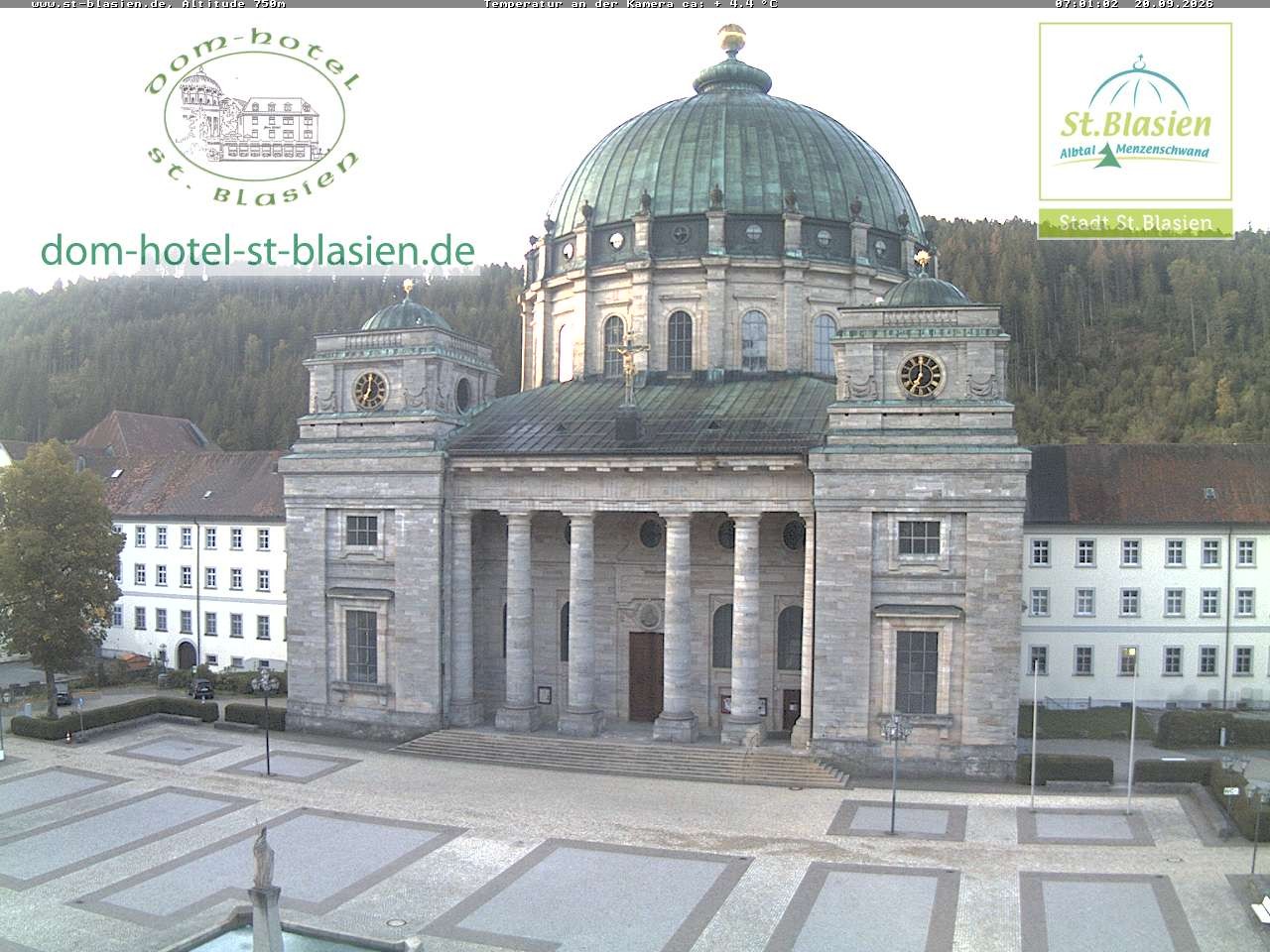 Archiv Foto Webcam St Blasien Menzenschwand Domplatz