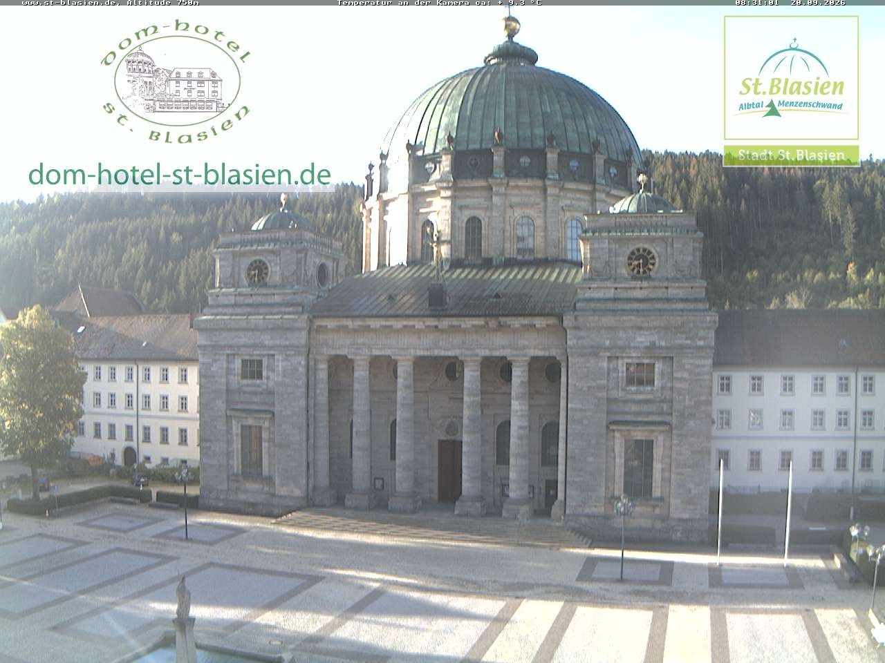 Archiv Foto Webcam St Blasien Menzenschwand Domplatz
