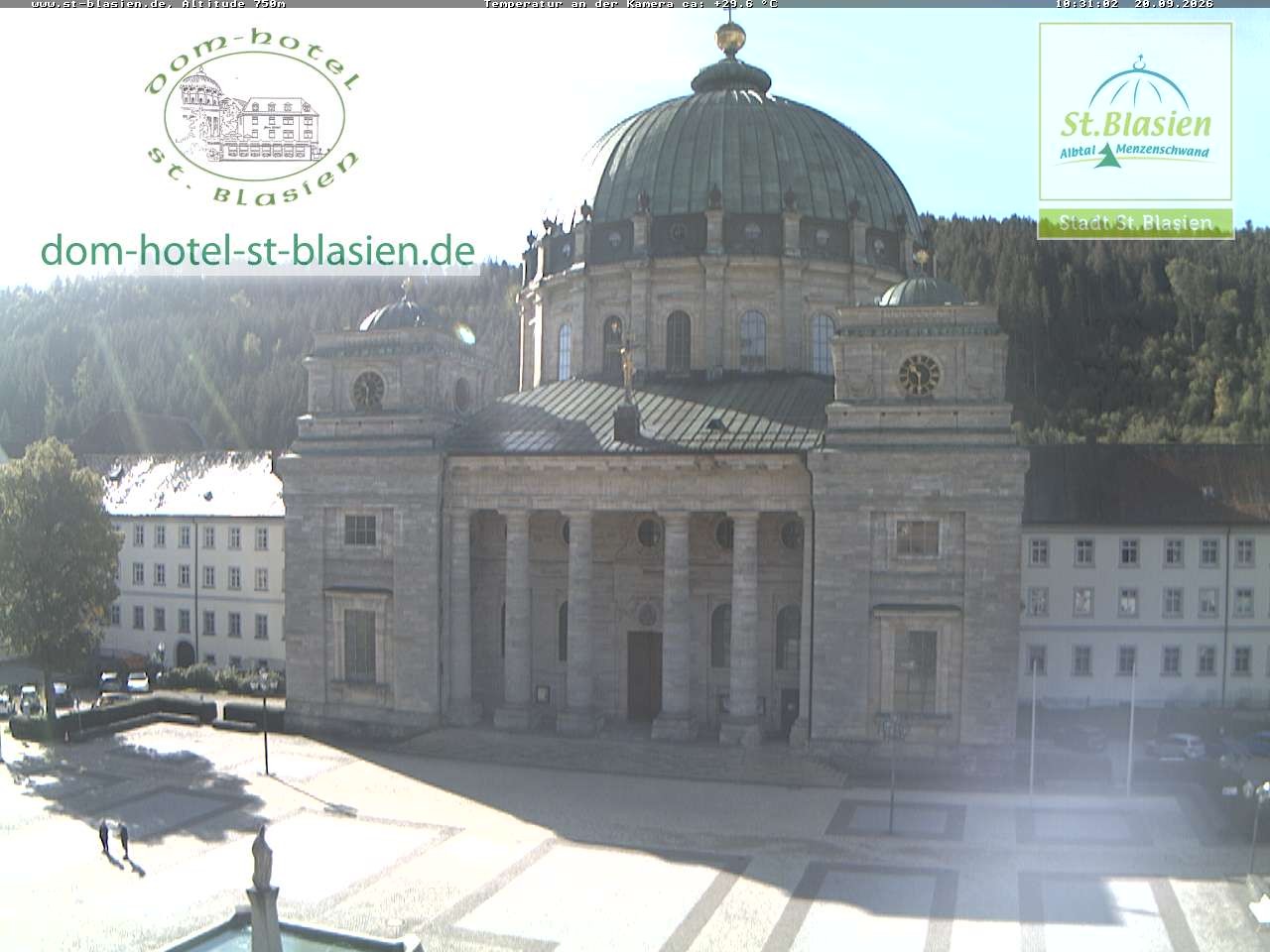 Archiv Foto Webcam St Blasien Menzenschwand Domplatz