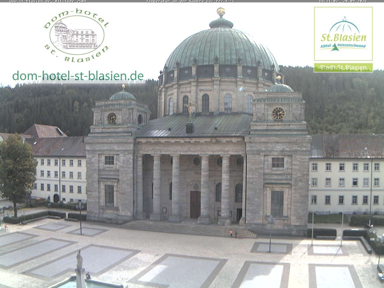 Archiv Foto Webcam St Blasien Menzenschwand Domplatz