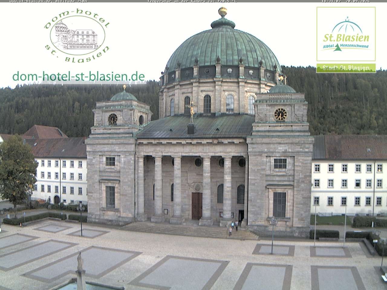 Archiv Foto Webcam St Blasien Menzenschwand Domplatz