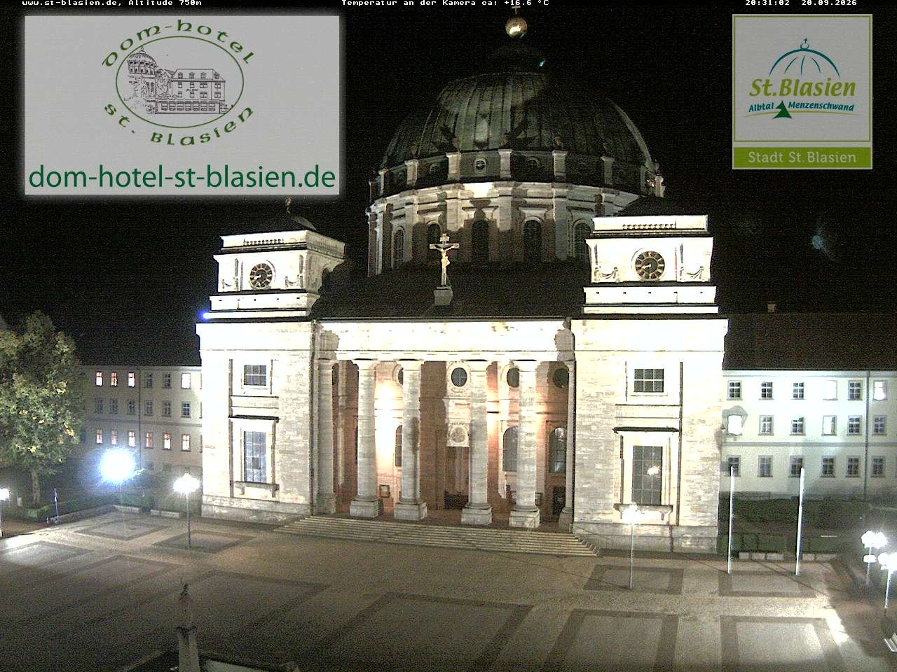 Archiv Foto Webcam St Blasien Menzenschwand Domplatz
