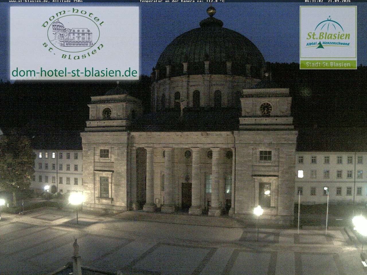 Archiv Foto Webcam St Blasien Menzenschwand Domplatz