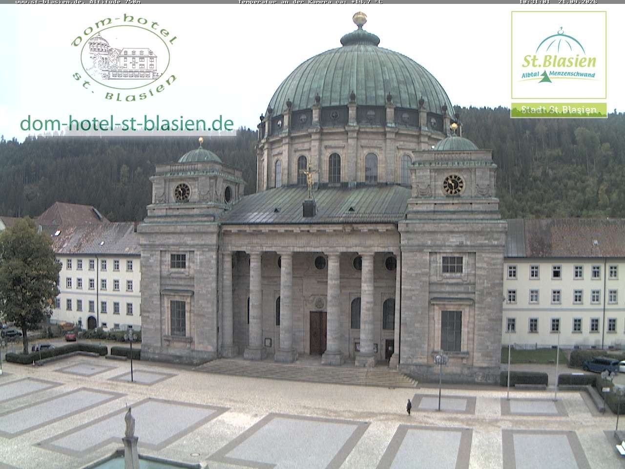 Archiv Foto Webcam St Blasien Menzenschwand Domplatz