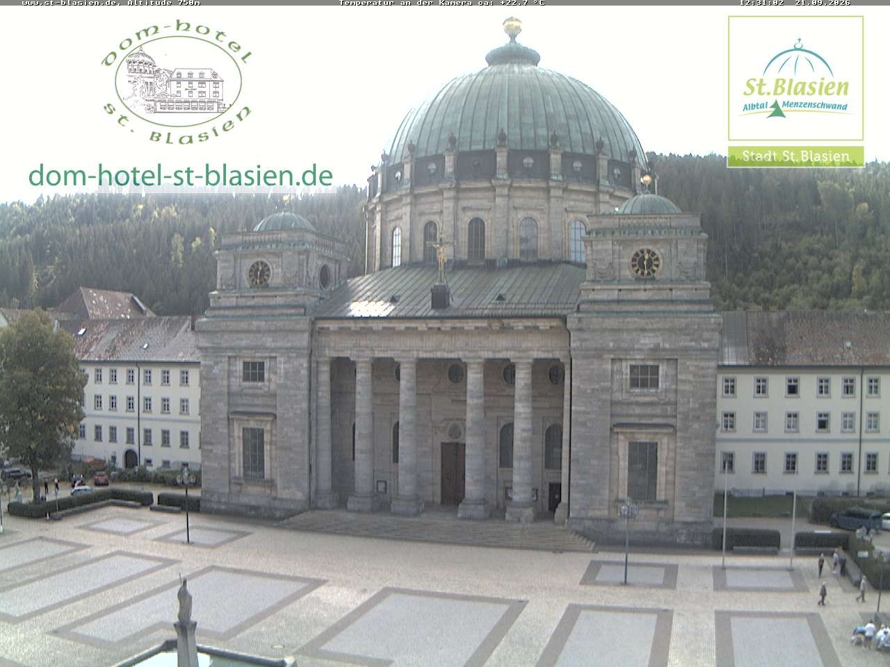 Archiv Foto Webcam St Blasien Menzenschwand Domplatz